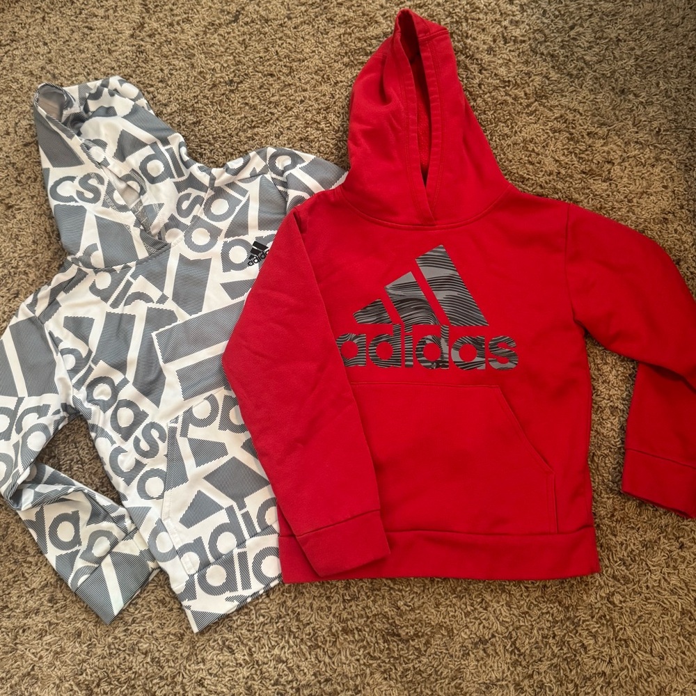 (2) Boys Adidas Hoodies - Small (8)